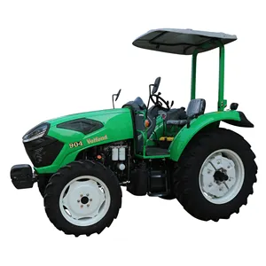 Multifunction Agriculture Hydraulic Steering 4x4 Canopy 90hp Wheel Farming Tractors With Emark certification Diesel Engine