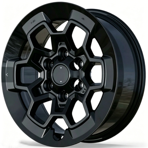 工厂 OEM 定制全新 <span class=keywords><strong>16</strong></span> 英寸 7J 合金轮毂 PCD6x139.7 CB93.1 ET25 哑光黑色皮卡 1986 款 适用于 B2000 加长驾驶室 - Product Image 4