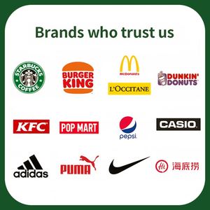 Sacs en papier kraft brun et blanc écologiques jetables avec impression de logo personnalisé pour l'emballage de plats à emporter des restaurants - Product Image 6