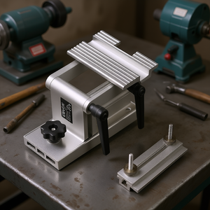 Soporte ajustable Vevor para afilar herramientas, para amoladora de banco de 6 o 8 pulgadas, con construcción de aluminio y diseño de abrazadera segura. - Product Image 2