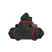 Conector Eléctrico Redondo Impermeable Macho-Hembra de 3 Pines, 32A, 300V CA, IP68 para Alumbrado Público LED