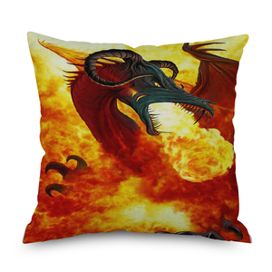 <span class=keywords><strong>Housse</strong></span> de coussin de Tarot noir, taie d'oreiller décorative crâne <span class=keywords><strong>Dragon</strong></span>, <span class=keywords><strong>housse</strong></span> de décoration pour la maison - Product Image 1