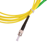 Kabel Patch Fiber Optik FTTH Indoor Single Mode LC APC-ST UPC Simplex Tipe St untuk Penggunaan 4G WiFi 5G Pabrikasi
