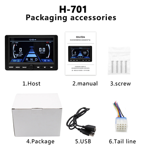 7" Touch Screen Marine Waterproof BT Player H-701+ Waterproof Marine 6.5 Inch BT <b>Tower</b> Speaker H-6108BT+USB+Antenna - Suit - Product Image 1