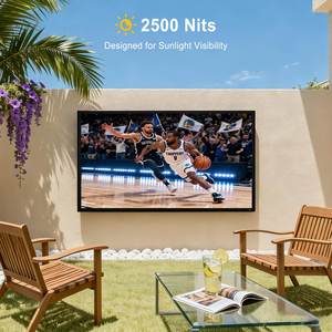 Televisor para Exteriores de 55 y 65 Pulgadas, IP65 Impermeable, Google TV 4K, 1000 Nits, Legible Bajo la Luz Solar, Antideslumbrante, HDR, para Piscina, Patio Trasero, Bar, Hotel - Product Image 3