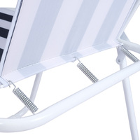 Chaise pliante d'extérieur Hitree, légère, en acier métallique, tissu Oxford, pour jardin, plage, été, bon marché