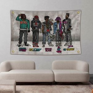 3X5FT 90x150cm Manufacturer Wholesale 100% Polyester Digital Printing Good Quality Custom <b>Flags</b> Banners Singer Fan <b>Flags</b> - Product Image 1