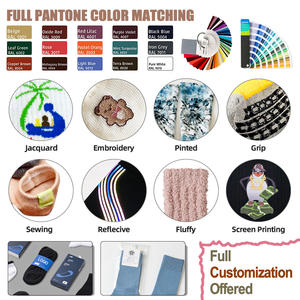 Chaussettes de sport personnalisées en tricot respirant antidérapant de couleur unie en gros en stock pour le yoga et le Pilates - Product Image 3