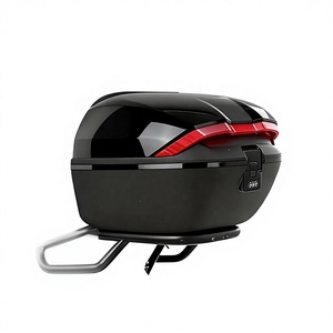 Boîte à bagages universelle pour moto 45L, étanche, anti-poussière, antivol, avec serrure pour scooter, casque, bagages, coffre - Product Image 5