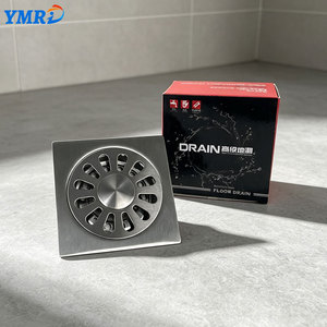 Bathroom Accessory Sanitary Hardware SUS304 Floor Drain Anti Odor Insect-proof Square Drain Invisible Polished Drain