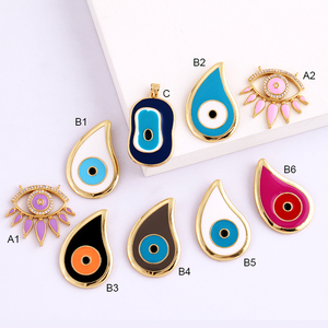 Creatività Colourful amuleto turco portafortuna malocchio portafortuna, Cubic zirconi lastricati, collana di gioielli bracciale accessori L41 - Product Image 5