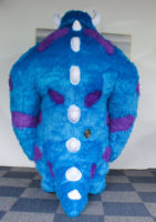 Efun Costume de mascotte Monstres bleus chauds Costume de Cosplay Sully à fourrure personnalisé Halloween Personnage d'anime à fourrure Déguisement Masque de fête