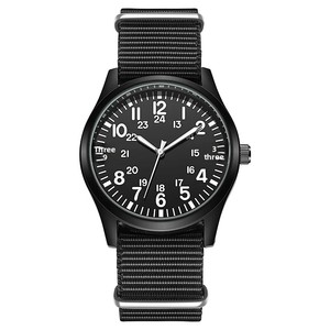 Montre à quartz pour homme tendance avec bracelet en nylon, chiffres minimalistes, montre sportive pour homme, usage quotidien décontracté W028H - Product Image 4