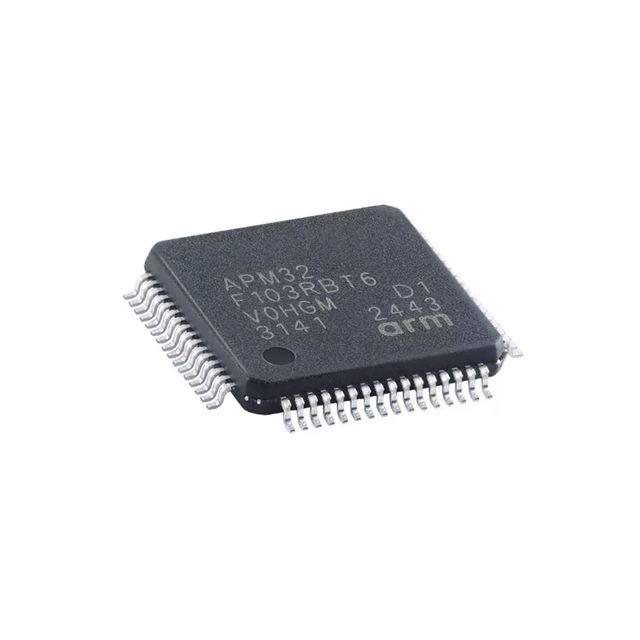 AngelTech High Performance MCU Chip 32-bit 128KB 96MHz IC APM32F103RBT6 LQFP-64 for Motor Control