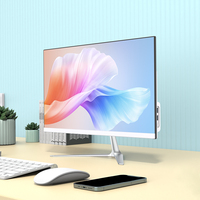 AIO komputer kantor, LCD 23.8 inci Slim AIO Desktop Pc I5 I7 12 8GB 16GB RAM 512GB SSD
