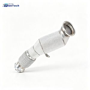 Downpipe haute performance en acier inoxydable 304 pour BMW 320i 330i F30 G20 B48 2.0T – Échappement performance avec bouclier thermique intégré - Product Image 1