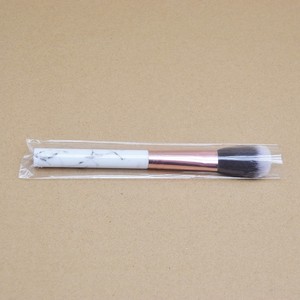 <b>Single</b> <b>Makeup</b> <b>Brush</b> Marble Handle 3.5cm Nylon Bristles For Cheek Highlighting Powder Blush Application - Product Image 1