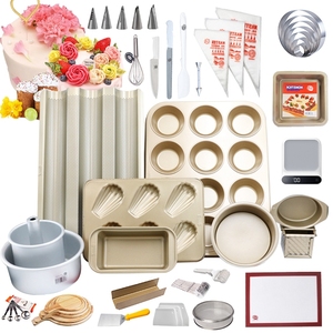 Set 5 Ugelli Per Glassa A Forma Di Foglia | Acciaio Inox Per Decorare Torte E Cupcake | Punte Per Pasticceria