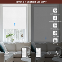 Özel Tuya Akıllı Zigbee WiFi Entegre Otomatik Karartma Perdeleri Sesli Kontrol Alexa Uyumlu UV Korumalı Stor Perdeler