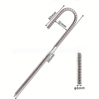 Piquets de tente à vis filetés en forme de J, en acier galvanisé, pointe acérée, ancre de terre coupe-vent pour camping et extérieur