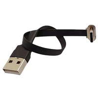 Cable USB Flexible Tipo-C Macho-Hembra de Doble Cabeza, Conductor de Cobre Puro, para Teléfono Móvil y Banco de Energía