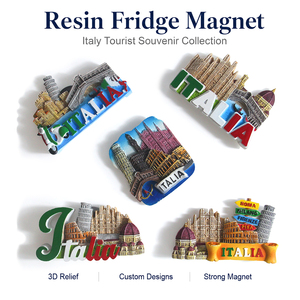 Imán de Recuerdo Personalizado de Nápoles, Italia, Imán de Resina 3D Pintado a Mano de Nápoles para Tiendas de Regalos Turísticos - Product Image 5