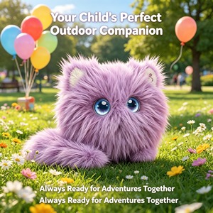 Gato de Peluche AI de 2 Colores con Ojos Animados LED, Compañero Interactivo Multilingüe que Canta y Cuenta Historias - Product Image 5