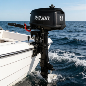 Moteur hors-bord à essence 2 temps 5,8 CV Parsun pour bateau de pêche récréative, arbre court et long, vente chaude - Product Image 1