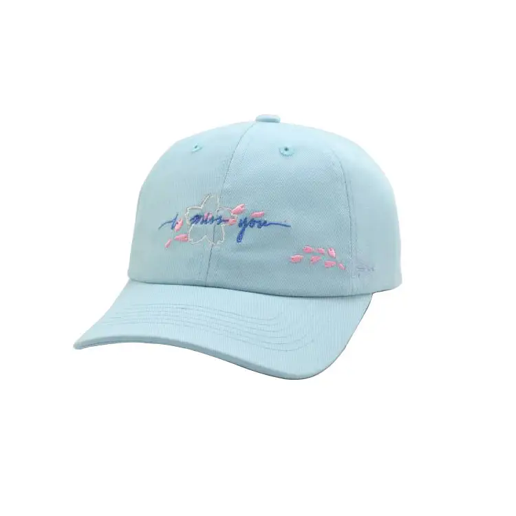 Custom baseball cap flat embroidery fashionable designer cap trucket hat