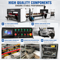 Máquina Plegadora y Encoladora Automática QZD Controlada con Componentes Eléctricos Schneider, Omron y Delta