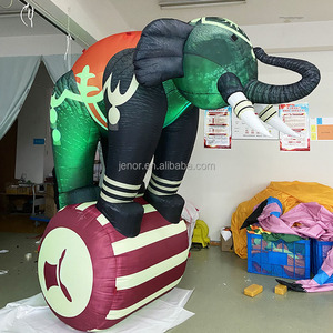 Éléphant gonflable de décoration de spectacle de cirque géant publicitaire sur le <span class=keywords><strong>tambour</strong></span> - Product Image 1