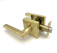 Harga Gagang Pintu MAXAL Leverset Model Amerika, Gagang Pintu Tubular, Kunci Tuas Pintu Warna Emas, Set Kunci Tuas Pintu