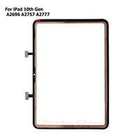 Écran tactile de remplacement IParts pour iPad 10 10e génération version 4G 10,9 pouces, panneau tactile numériseur noir, pièces de réparation OEM