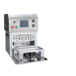 Máquina de sellado térmico para bandejas termoformadas, material de tapa de papel DuPont, selladora de calor Tyvek - Product Image 1