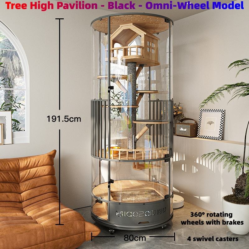 Pavillon Tree High - Noir - Modèle Omni-Wheel