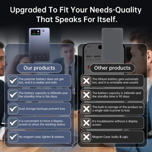 Enregistreur vocal IA intelligent ChatGPT-5 152 langues MINI avec transcription, dictaphone magnétique, notes vocales ultra-claires et générateur de cartes mentales IA - Product Image 6