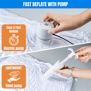 Protection Flexible sous vide compressé sacs de rangement joint peu encombrant maison literie voyage Transparent PE + PA emballage alimentaire - Product Image 4