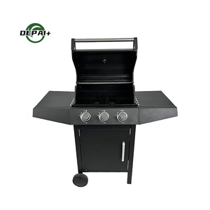 Heißer Verkauf: Tragbarer Edelstahl-Outdoor-Camping-BBQ-Grill mit integriertem <span class=keywords><strong>Gas</strong></span>-Pizzaofen – ideal für unterwegs und Camping - Product Image 1