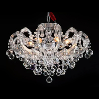 Grandes lumières pendantes en cristal noires personnalisées modernes pour escaliers d'hôtel lustre de luxe de ferme de Maria Theresa