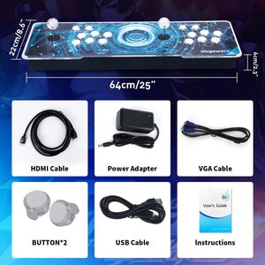 Venta Directa de Fábrica de Máquina Arcade <span class=keywords><strong>Retro</strong></span> 3D Caja 36800 en 1 Consola de Videojuegos Vintage con Mando de Juego Arcade - Product Image 6