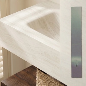 Luxurious washbasin double-layer slate seamless basin bathroom cabinet ceramic integrated basin washbasin modern simple - Product Image 3