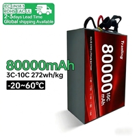Batterie rechargeable personnalisable 6S 24S 26,7V 80000mAh à semi-conducteurs, 1000 cycles, certifiée CE, courant élevé pour multirotor