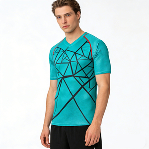 Maillot de cyclisme unisexe à manches courtes pour VTT, respirant, à séchage rapide, anti-transpiration, pour l'entraînement cycliste - Product Image 1