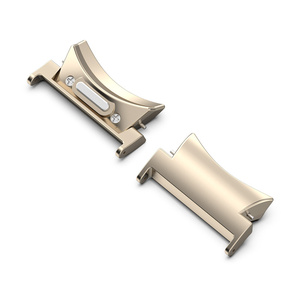 Adaptadores de 20 mm y 22 mm para <span class=keywords><strong>Samsung</strong></span> <span class=keywords><strong>Galaxy</strong></span> <span class=keywords><strong>Watch</strong></span> FE 7 6 <span class=keywords><strong>Classic</strong></span> 5 Pro <span class=keywords><strong>4</strong></span> <span class=keywords><strong>Classic</strong></span> 46 mm, Conector de Correa de Acero Inoxidable Dorado - Product Image 3