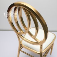 Mobilier d'Hôtel Empilable Chromé en Gros, Tables et Chaises de Luxe en Métal Doré pour Cérémonies de Mariage, Salles de Banquet et Événements