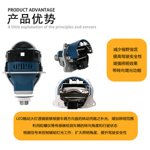 ไฟหน้า LED D1S 30000 ลูเมน 6000K 50W 12V อัพเกรดแบบติดตั้งเพิ่มเติมได้ทั่วไป - Product Image 3
