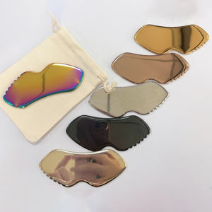 Strumento Gua Sha in Acciaio Inox 304 di Alta Qualità con Logo Personalizzato, Forma ad Ala, Placcato Oro Rosa o Nero per Massaggio Viso e Corpo - Product Image 6