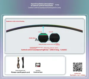 Eclairage d'ambiance Symphony pour pare-brise avant de voiture pour <span class=keywords><strong>Tesla</strong></span> <span class=keywords><strong>Modle</strong></span> <span class=keywords><strong>3</strong></span> Y - Product Image 4