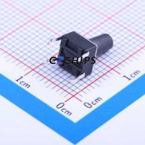 K2-1102DP-M4SW-04 Tactile Switch Through hole-4P,6x6mm Switch Single Pole Single Throw Round Button 2.5N Through Hole - Product Image 2