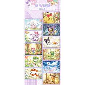 MS Pokemoned & Sanrioes Édition Collector Série Shikishi Kawaii Vente en gros Papier de couleur Fan Art Eif Jeu de société Booster Box - Product Image 4